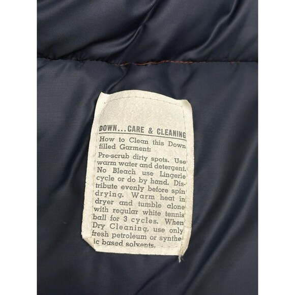 Vintage William Barry Goose Down Puffer Vest Struggle Gear Orange Men's Small - Picture 5 of 10